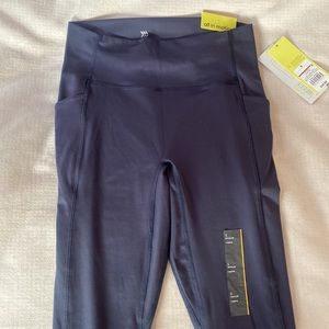 All in motion slate blue flex leggings size S